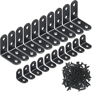 YAMASO 20PCS L Bracket Corner Brace, Stainless Steel