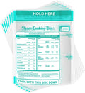 Resurhang 100 Pcs Microwave Steam Bags Reusable for Cooking Vegetables