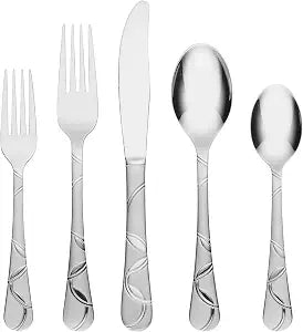 Cambridge Felicity Sand 20-Piece 18/0 Silverware Set for 4, Flatware