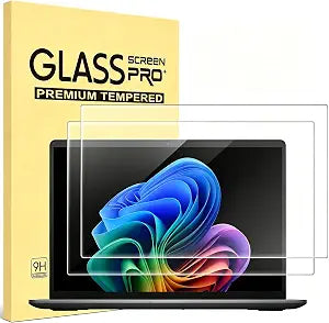 (2-Pack) 15.6" Laptop Screen Protector Tempered Glass for 15.6 HP/Dell/ASUS/Sony/Samsung/Lenovo/Acer/MSI/LG and All Other Brands 15.6" 16:9 Laptop, 9H Hardness, Anti Fingerprint, No Bubble, HD