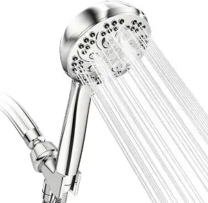 7-Spray High Pressure Handheld Shower Head with Anti-Burst Leak-Proof Stainless Steel Hose, Adjustable Rainfall Shower Set for Bathroom, Universal Fit