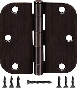 KIW Residential Oil Rubbed Bronze Door Hinges 3.5 Inch X 3 1/2" 5/8"