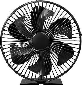 JossaColar Heat Powered Wood Stove Fan with Safety Guard | Non Electric Heat Activated Fan for Wood Burning Stove/Log Burner | Thermoelectric Fireplace Fan | Stove Accecories