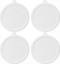 Corelle 418-PC 18oz White Cereal Bowl Replacement Lid (4-Pack)