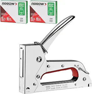 Arrow JT27 Light Duty Staple Gun Kit with 2000 Pieces JT21 3/8" Staples