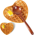 Waffle Spoon Rest for Stove Top Heart Cute Spoon Holder for Kitchen Counter