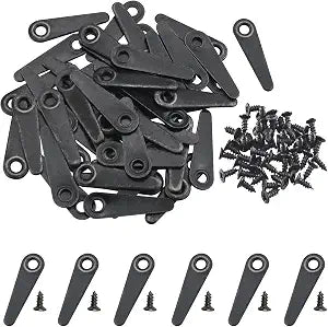 50PCS Picture Frame Back Clip Clip with 50 Screws Picture Board Back Platen Clip Clip Clip Metal Turnbuckle Wall Decorative Parts Snap Fasteners for Picture Frames Hanging Artwork Picture Black