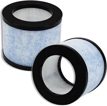 2 Pack MK01 MK06 Air Filter Replacement, Compatible with AROEVE MK01 MK06, Kloudi DH-JH01, Tolife TZ-K1, Elechomes EPI081/EP1081, Intelabe EP1080 Air Purifier for Home Pets Bedroom Office Wildfire