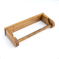 Acacia Wood Paper Towel Holder Under Cabinet - Wall Mounted Kitchen Paper Towel Holder Wood, Heavy Duty Screw Mount Jumbo Roll Dispenser for Kitchen, Bathroom, Bar Organizer