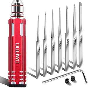 Model Scriber Chisel 7 Blades (0.1/0.2/0.4/0.6/0.8/1.0/2.0mm)