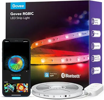 Govee 16.4ft RGBIC LED Strip Lights, LED Lights for Bedroom, APP Control
