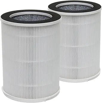 PUREBURG Replacement Filters Compatible with SilverOnyx KJ100F-Q01 KJ100F-Q02 Air Purifier 3-Speed Portable with Strap, Pack of 2, H13 True HEPA Activated carbon 2-in-1