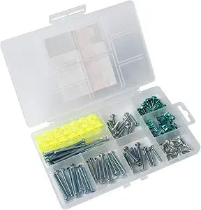 nVent GARDNER BENDER BSK-100 Electrical Switch and Outlet Box Solutions Kit, 124-Piece Assortment for Wiring Device Installation, Includes Screws, Clips, and Spacers (Formerly: Gardner Bender)