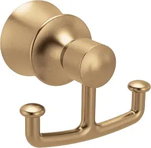 Moen Dartmoor Bronzed Gold Double Robe or Towel Hook for Bathroom, YB2103BZG