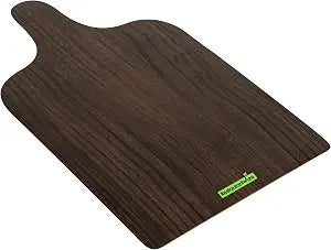 Cater Tek 11.8 x 7 Inch Charcuterie Boards, 10 Faux Wood Cheese Boards - with Handle, Stackable, Dark Paper Cardboard Charcuterie Boards, Disposable, for Serving at Catered Events - Restaurantware