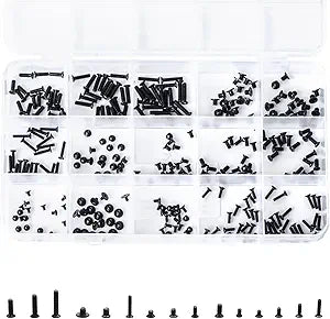 300Pcs Black Laptop Notebook Computer Replacement Screws Kit
