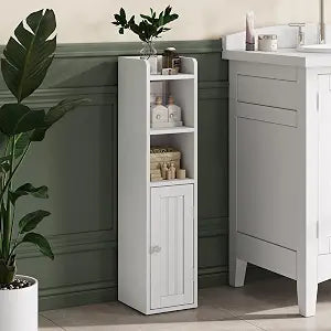 ChooChoo Small Bathroom Storage Cabinet with Adjustable Shelf