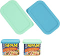 2 PCs Silicone Can Lids for SPAM JalapeÃ±o Can | Hormel Spam Can (12 oz), Rectangle Lid for Spam Canned Meat, Food Sealing Lid, Reusable Can Cap, Food Storage Cover, Freezer Dishwasher Safe (Lids ONLY)