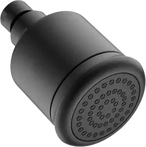 Solid Brass Shower Head - High Pressure Showerhead with Filter and 360 degrees Adjustable Swivel, Replacement for Bathroom Low Flow, Matte Black 2.8 inch Heavy Duty