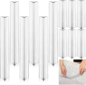 Yinkin Sofa Slipcover Grips Tucks 8" and 16" Sofa Cover Tucks Long Clear Couch Cover PVC Anti Slip Slipcover Tuck Grips for Sectional Couch Covers Recliner Chair Cushion Armchairs