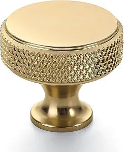 Amerdeco 10 Pack Champagne Bronze Knurled Cabinet Knobs Kitchen Cabinet Handles for Drawer, Cupboard and Wardrobe ZH0036