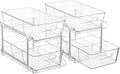 Vtopmart 2 Pack Larger Pull Out Bathroom Under Sink Organizer (M-Standard)
