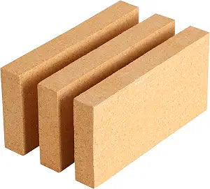 3 Pack High Temp Firebricks 3000F, Insulating Fire Bricks, 9"x4.5"x1.25"