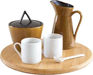 TB Home 10 Inch Bamboo Lazy Susan Turntable for Kitchen, Cabinet or Pantry