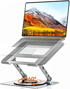 TECKNET Laptop Stand for Desk, 360 Rotating Laptop Stand for 10-17" Laptop