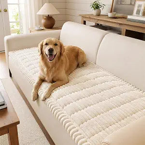decorUhome Couch Cover for Dogs, Non Slip Fuzzy Thick Pet Sofa Protector