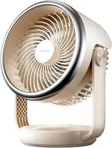 BURLAN Small Desk Fan for Bedroom,Battery Powered Portable Fan Rechargeable