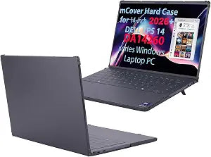 mCover Case ONLY Compatible with 2026 or Newer 14-inch Dell XPS 14 DA14260 Windows Laptop PC (Without 360  Hinge, NOT Fitting Any Other Dell Models)- Black