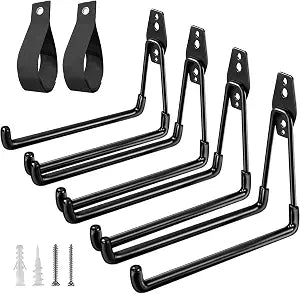 HUPBIPY Garage Hooks Heavy Duty, Large Square Wall Hooks