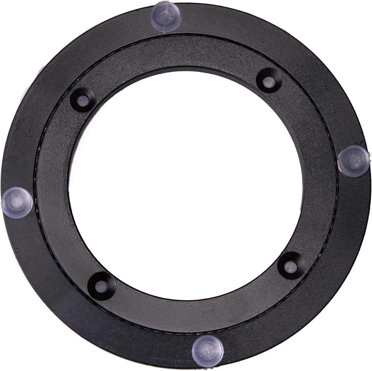 Aluminum Alloy Turntable Bearing Base, Heavy Duty Swivel Turntable Black Lazy Susan Rotating Bearing Smooth Swivel Plate Hardware for DIY Projects (6 inch)