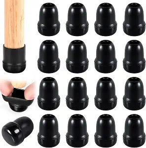 16PCS Furniture Sliders for Carpeted Floors & Hardwood Black(Fit:0.55-0.7")