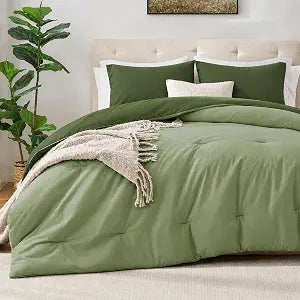 satisomnia Queen Comforter Set 3 Piece, Lightweight Bed Comforters Set