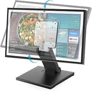 Jakeko Lay Flat Monitor Stand 24 inch - Low Foldable Monitor Stand Universal VESA 100 Adjustable