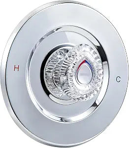 T470 Shower Trim Kit, Compatible with Moen Chateau Shower Trim Kit, Single-Handle Tub/Shower Trim, Includes Escutcheon, Tubes, Screws and Shower Handle (Chrome)