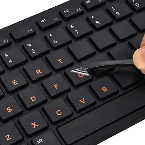 2PCS English Universal Borderless Letter Keyboard Stickers