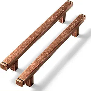 Goo-Ki 6 Pack 5 in (128mm) Hole Center Cabinet Pulls Antique Copper Zinc Alloy Kitchen Drawer Pulls Drawer Handles 6-3/4 Inch Length 1814-AC-128