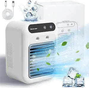 Portable AC for Car, Rechargeable Portable Mini Air Conditioners