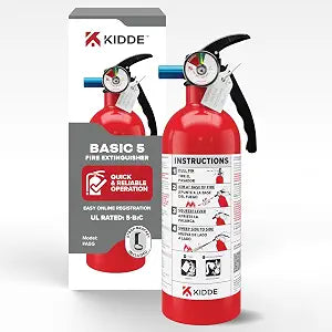 Kidde Basic 5 Fire Extinguisher for Home, 5-B:C, FA5G