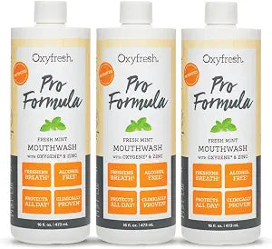 Oxyfresh Premium Pro Formula Fresh Mint Mouthwash ��� Patented Zinc Mouthwash