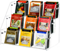 Tea Bag Organizer, Acrylic Tea Holder Storage Rack, Assembly Required
