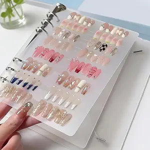 Press on Nail Storage Display Book Press On Nail Organizer for Fake Nails