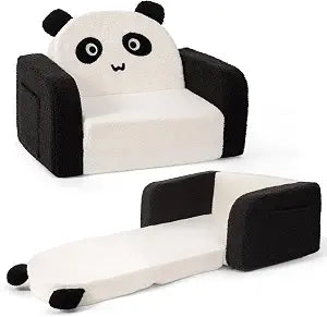 Kids Chair, 2-in-1 Comfy Kids Couch Fold Out , Convertible Sofa Chair