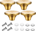 Hotop 4 Set Dutch Oven Knob Stainless Steel Replacement Knob Pot Lid, Gold