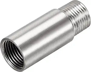 Shower Head Extension Arm Stainless Steel, 1/2 PT Male to 1/2 PT Female Thread, 50mm Length Nipple Cast Pipe Fitting Coupler for Kitchen Bathroom Faucet