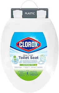 Clorox Elongated Scented Plastic Toilet Seat with Easy-Off Hinges -Tyler