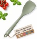 StarPack Silicone Spoonula The All-Rounder 11 Inch - LFGB Spoon Spatula, 600F Heat Resistant, BPA-Free - One-Piece Seamless, Dishwasher Safe - for Nonstick Cookware, Sage Green